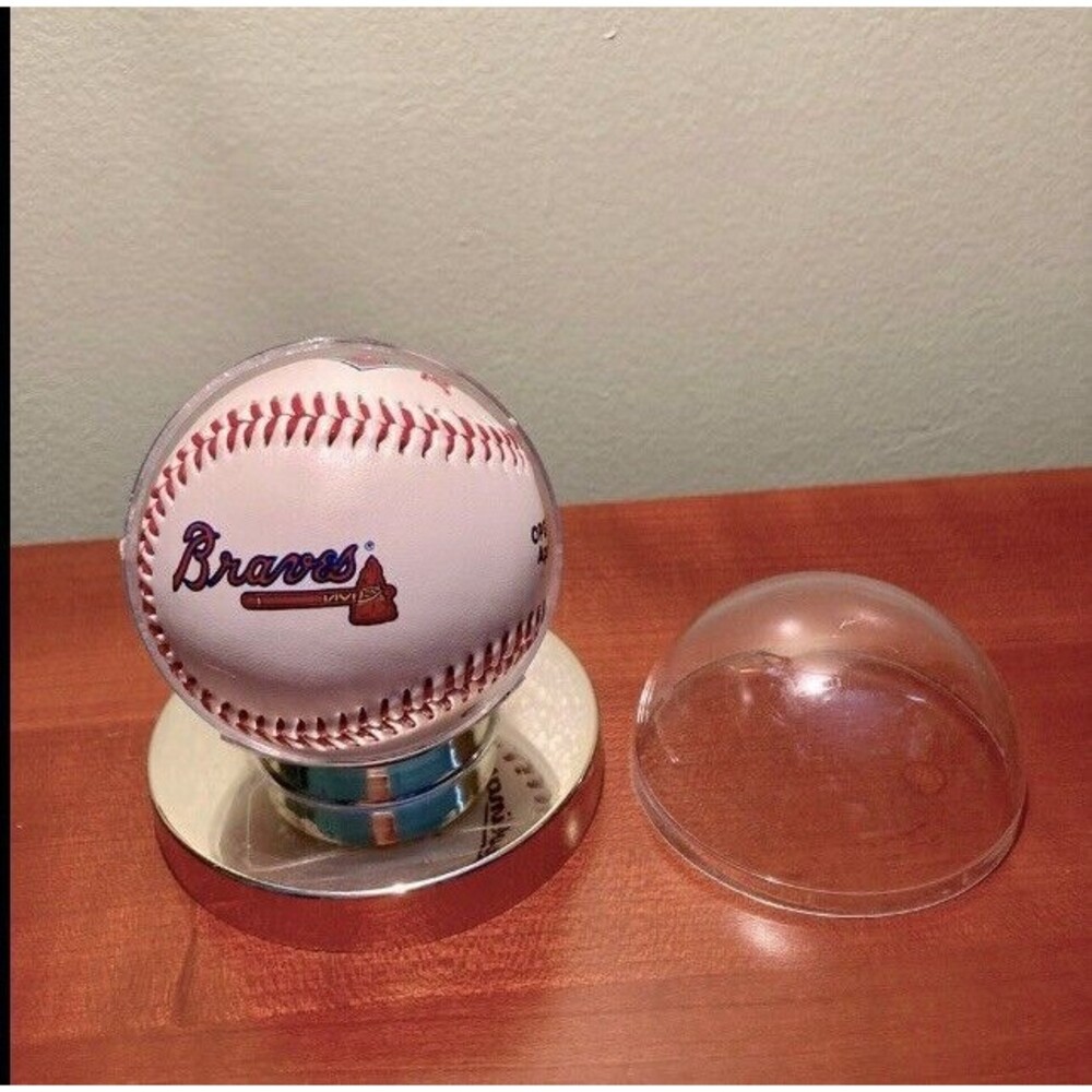 Atlanta Braves Commemorative MLB Braves 1997 Opening Day Baseball in Case - Picture 4 of 10